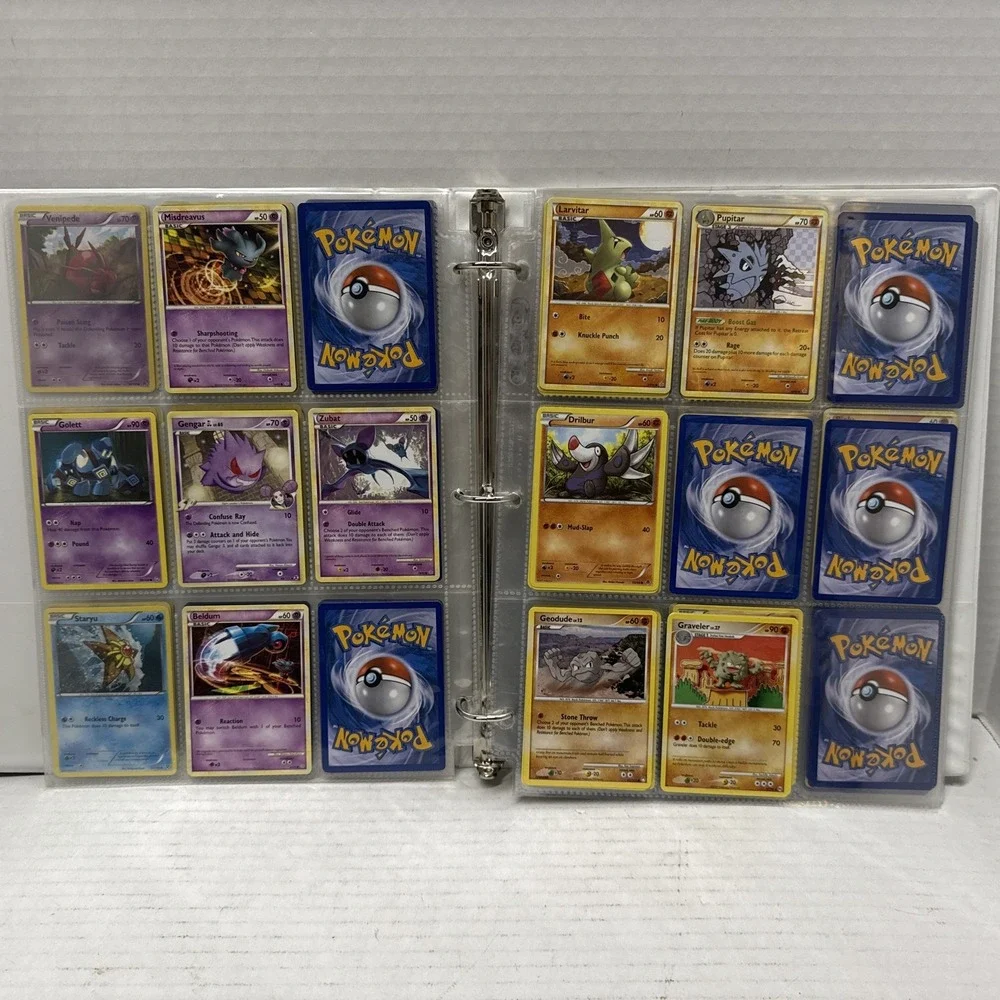 Pokemon Binder Lot Collection Of 199 Cards Illustration Rares Full Arts, Basics